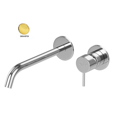 Встраиваемый смеситель для раковины Cezares LEAF-BLI2-L-PO