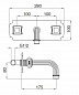 Встраиваемый смеситель для раковины Cezares OLIMP-BLS2-03/24-M